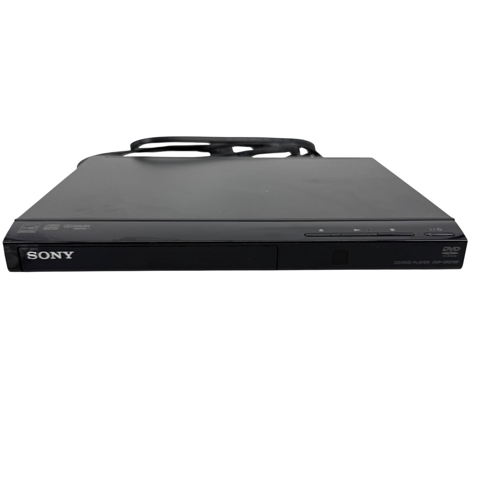 Sony DVP-SR210P CD DVD Player Black with Remote and Manual June‎ 2022 Model